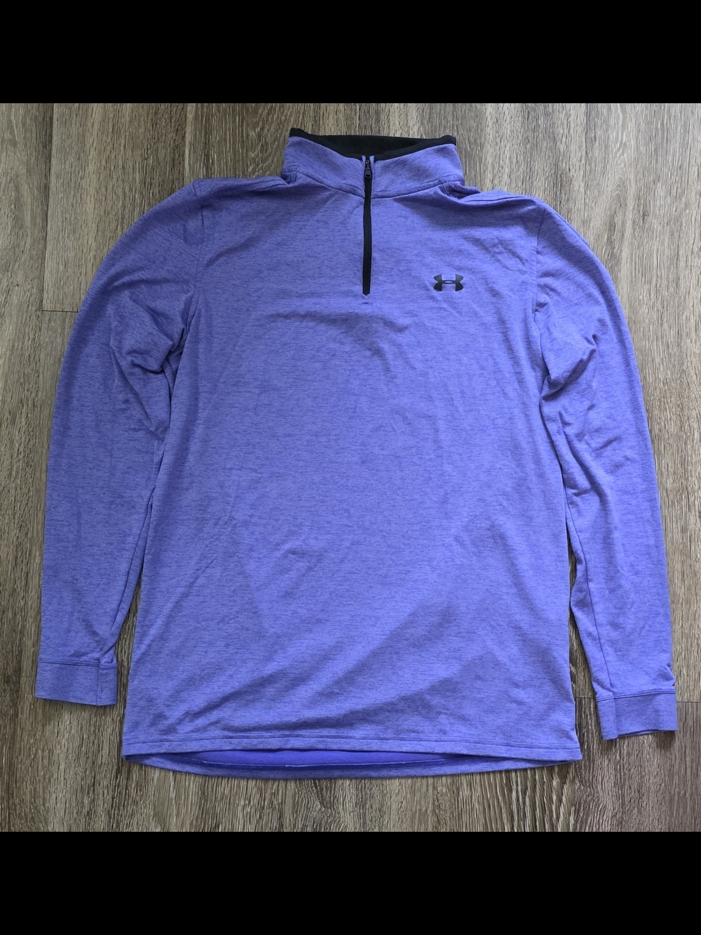 Under Armour Purple Quarter-Zip Long Sleeve Size M